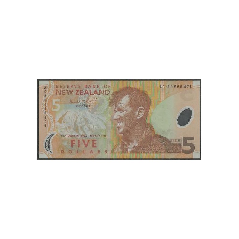 Nueva Zelanda, 5 Dollars 1999 P185a