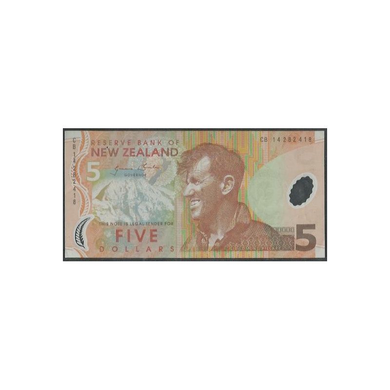 Nueva Zelanda, 5 Dollars 2045 P185c