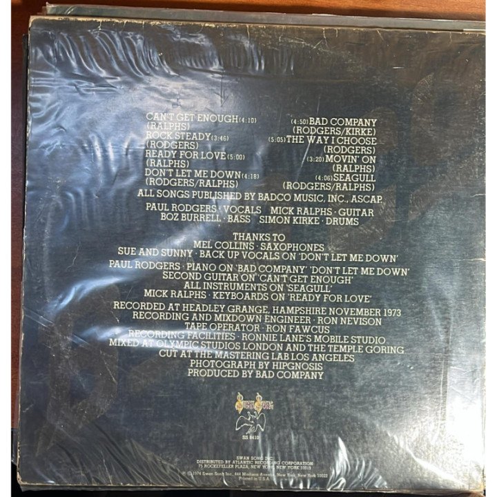 Bad Company - Bad Co reverso