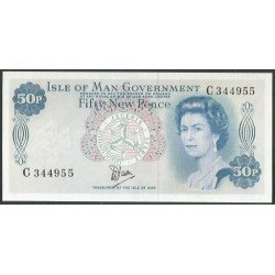 Isla de Man, 50 New Pence...