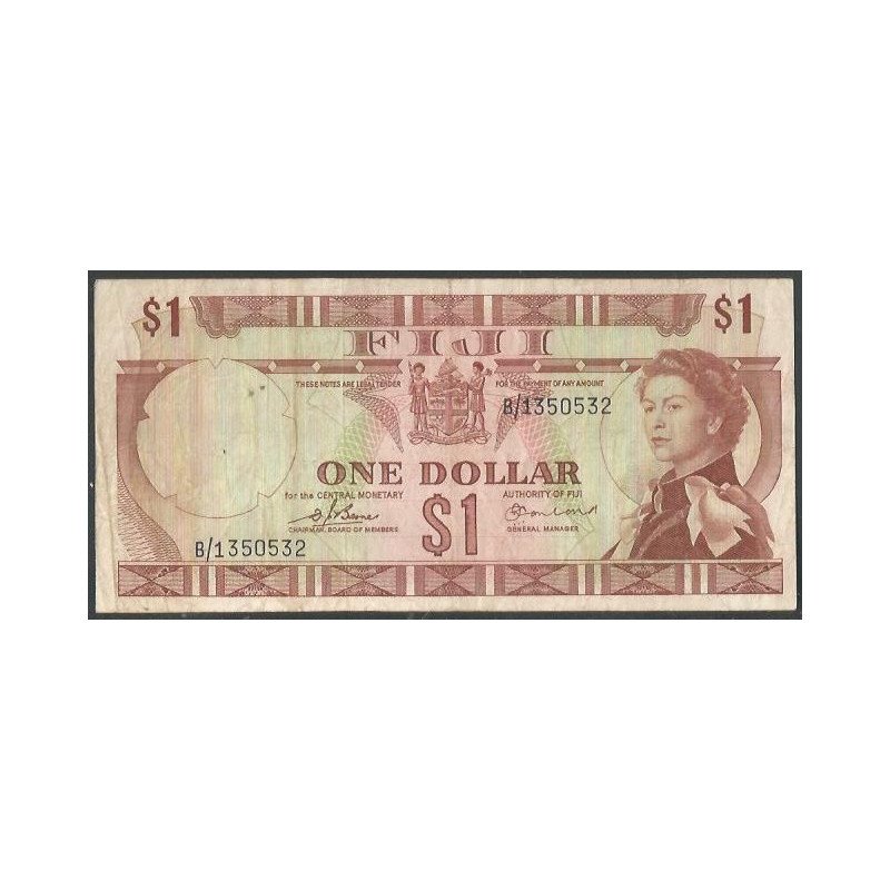 Fiji, 1 Dollar ND1974 P71a
