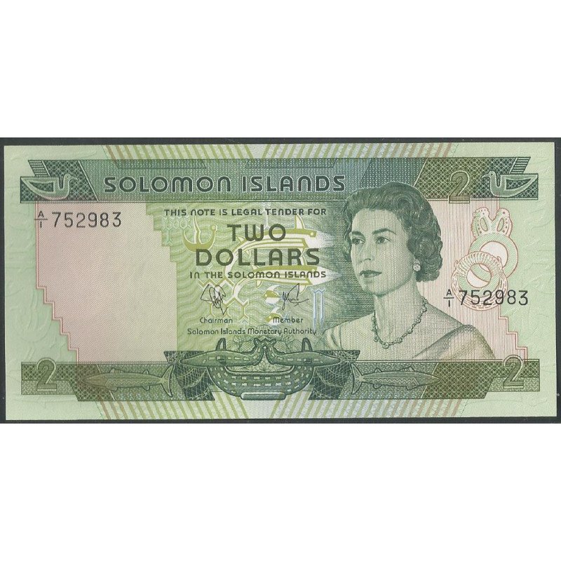 Islas Solomon, 2 Dollars ND1977 P5a
