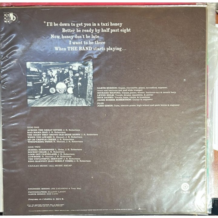 The Band - The Band reverso