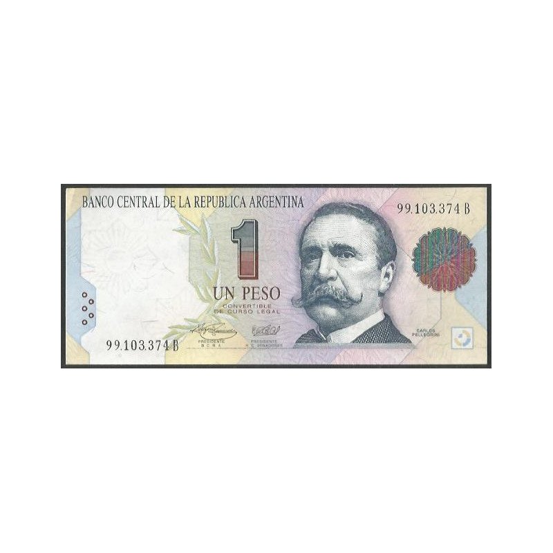 Argentina, 1 Peso ND1993 Serie B P339b