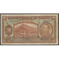 Bolivia, 20 Bolivianos L 20...