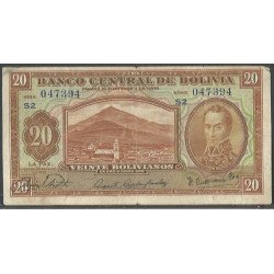 Bolivia, 20 Bolivianos L 20...