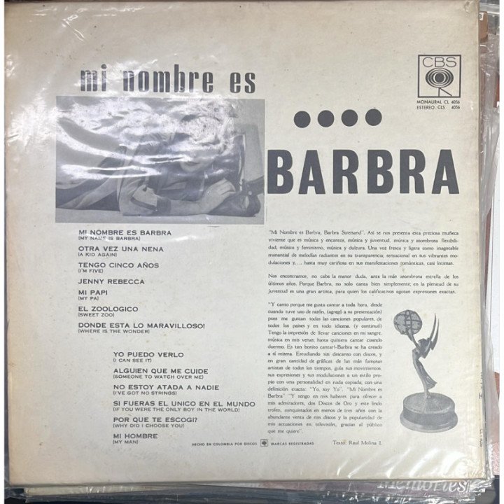 Barbara Strasand - My name is Barbara reverso