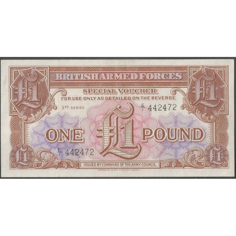 Inglaterra, 1 Pound ND1956 Serie 3 PM29