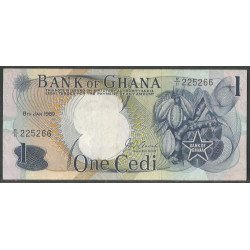 Ghana 1 Cedi 8 Ene 1969 P10b