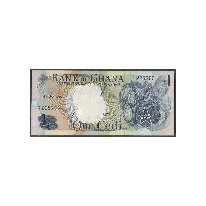 Ghana 1 Cedi 8 Ene 1969 P10b