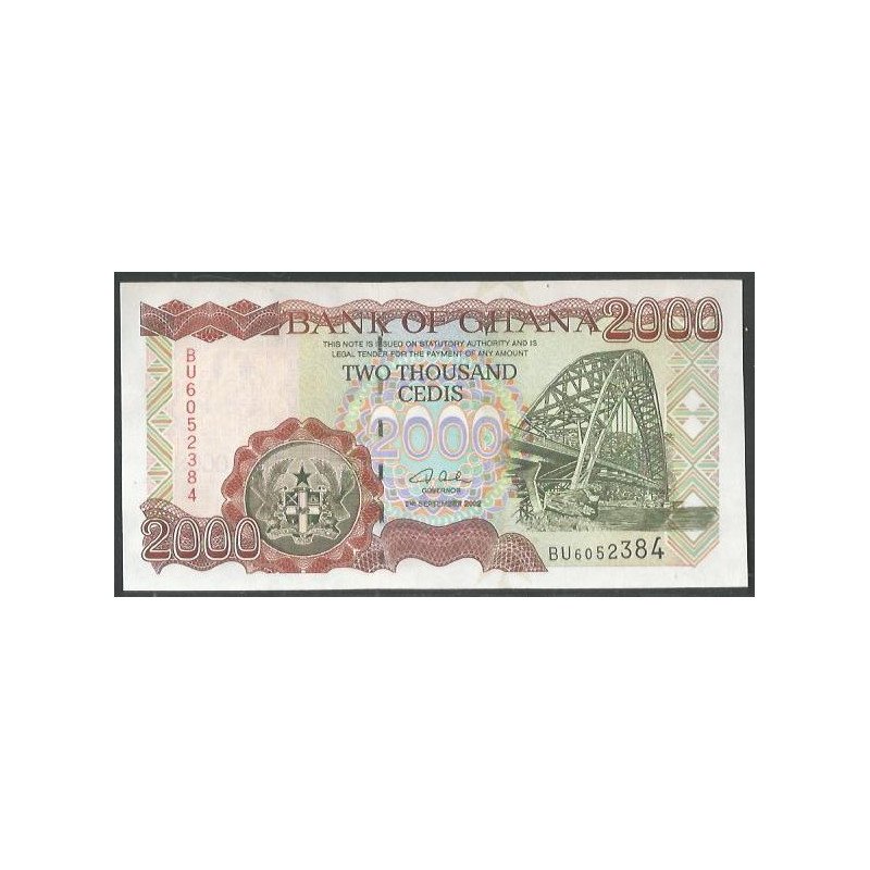 Ghana 2.000 Cedis 2 Sep 2002 P33g