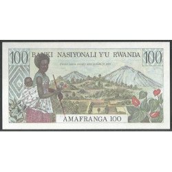 Rwanda, 100 Francs 1 Ene 1978 P12a