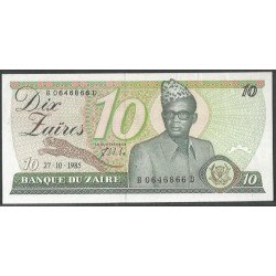 Zaire, 10 Zaires 27 Oct...