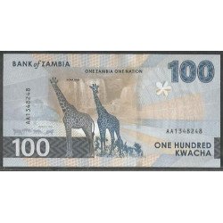 Zambia, 100 Kwacha 2024 P65