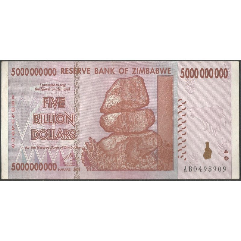 Zimbabwe, 5.000.000.000 Dollars 5 Nov 2008 P85
