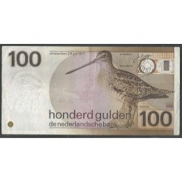 Holanda 100 Gulden 28 Jul 1977 P97a