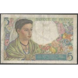 Francia, 5 Francs 5 Ago 1943 P98a