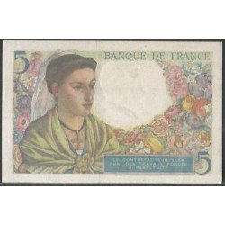 Francia, 5 Francs 25 Nov 1943 P98a