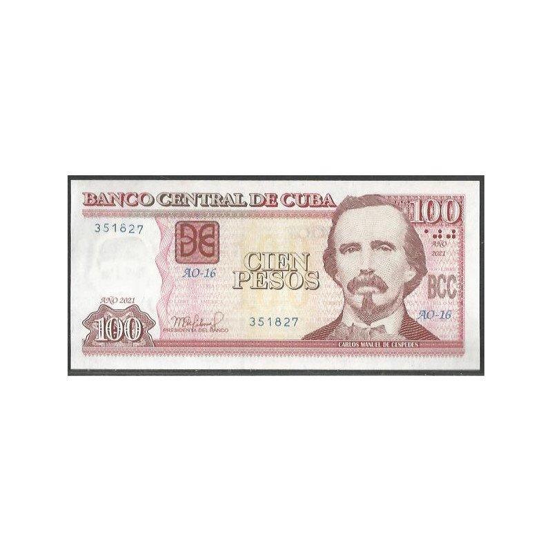 Cuba, 100 Pesos 2021 P129m