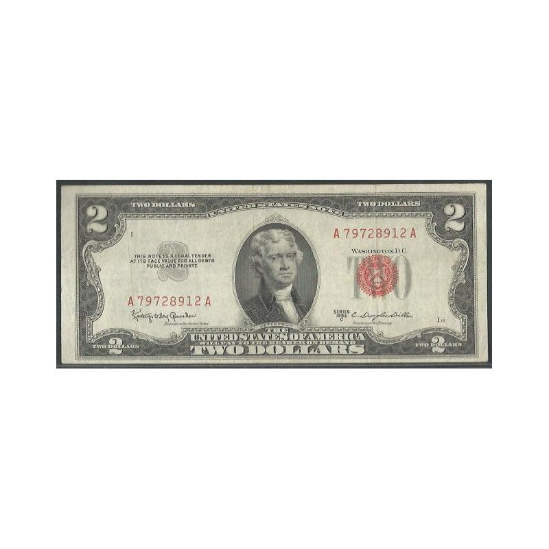 Estados Unidos, 2 Dollars 1953C P380c