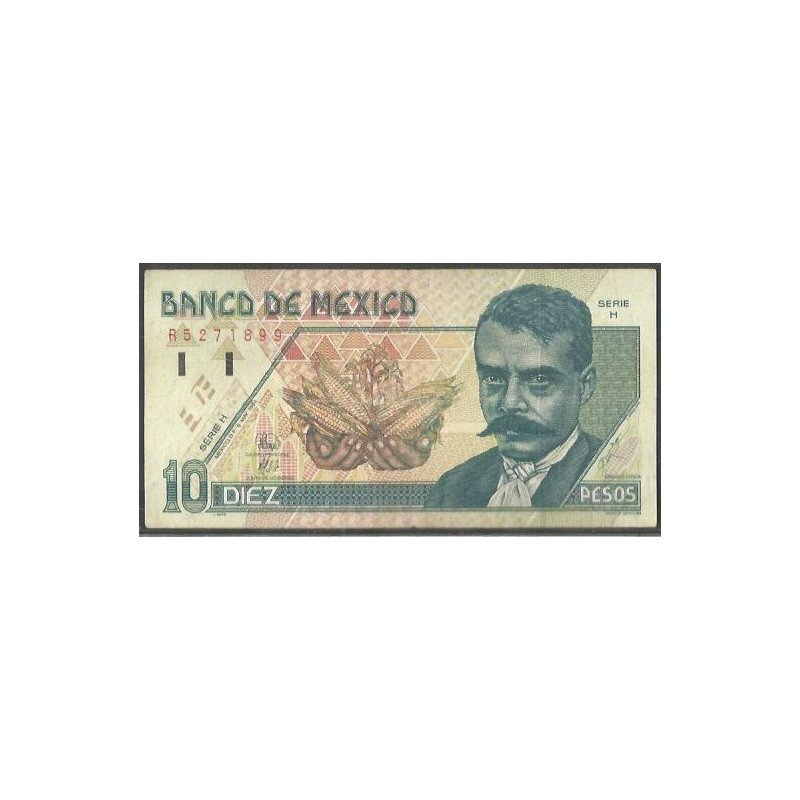 Mexico, 10 Pesos 6 May 1994 Serie H P105a