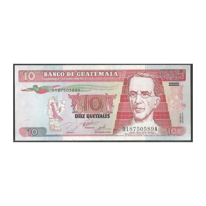 Guatemala 10 Quetzales 16 Jun 1995 P89
