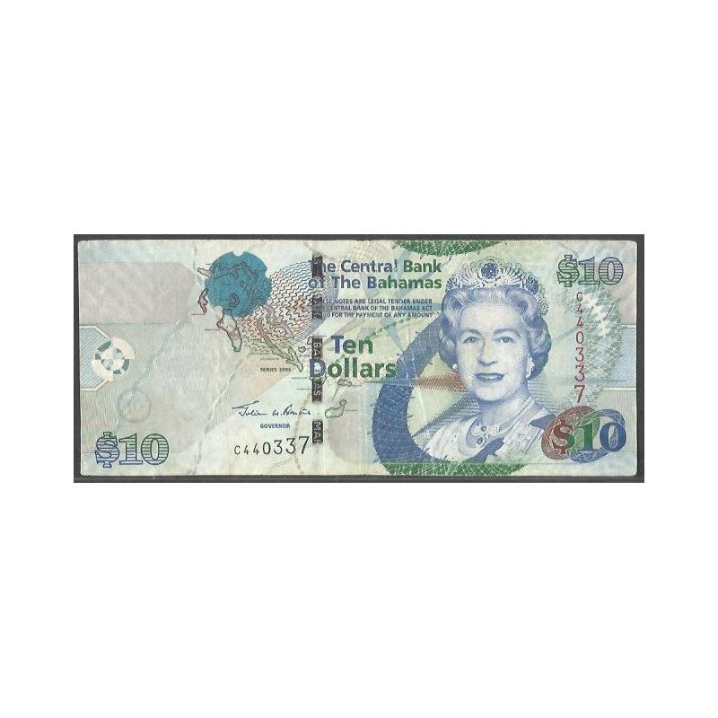 Bahamas, 10 Dollars 2005 P73a