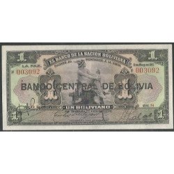 Bolivia, 1 Boliviano ND1929...