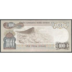 Turkya, 100 Liras L1970 (1972) P189a