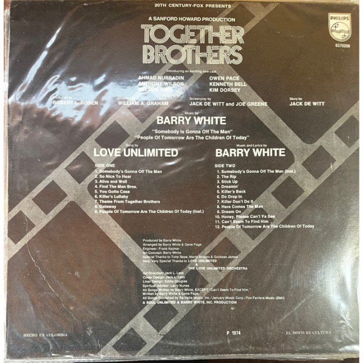 The Unlimited Love Orchestra - Together Brothers reverso