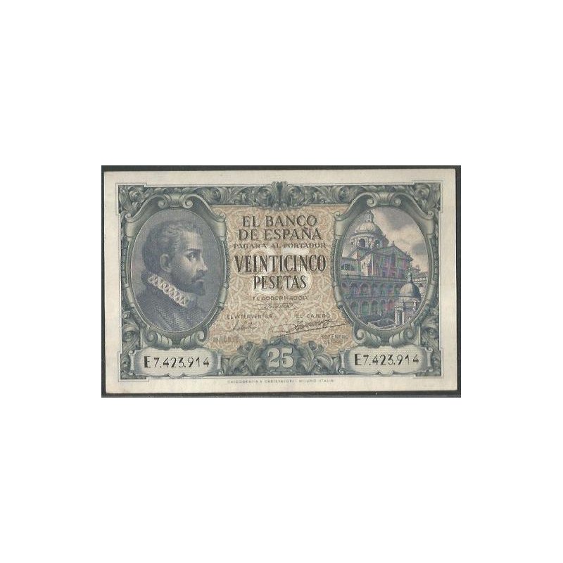 España, 25 Pesetas 9 Ene 1940 P116a