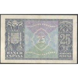 España, 25 Pesetas 9 Ene 1940 P116a
