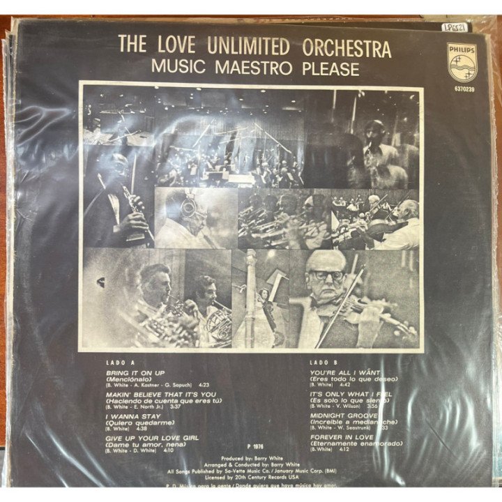 The Unlimited Love Orchestra - Music Maestro Please reverso