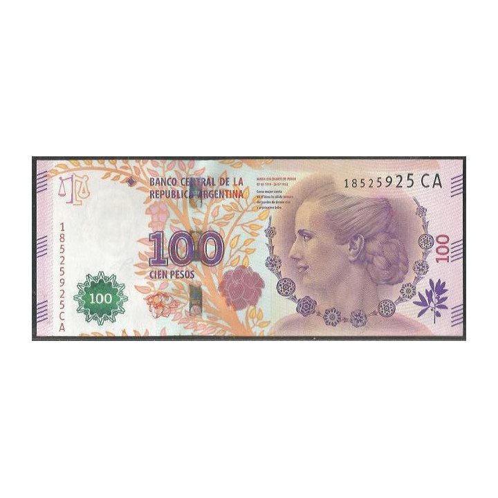 Argentina 100 Pesos ND2016 Serie CA P358c