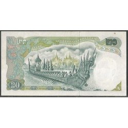 Tailandia, 20 Bath ND1971-81 Firma 41 P84a