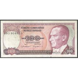 Turkya, 100 Liras L1970...