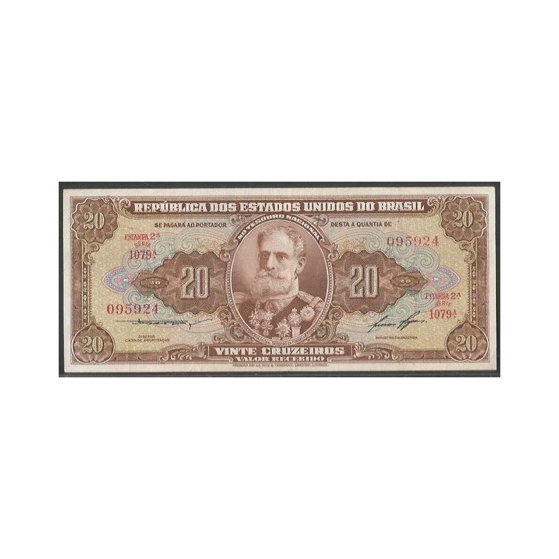 Brasil, 20 Cruzeiros ND1955-61 P160b