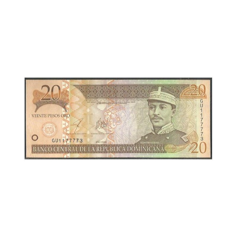 Rep. Dominicana, 20 Pesos 2003 P169c