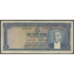 Turkya, 5 Liras L1930 (15...