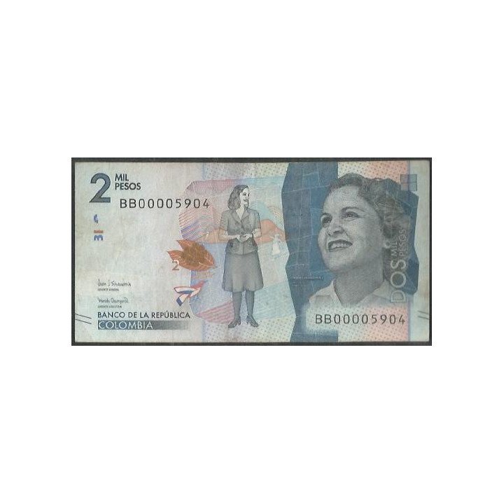 Billete de 2.000 Pesos 24 Jul 2018 BB00005904 BGWNF2-