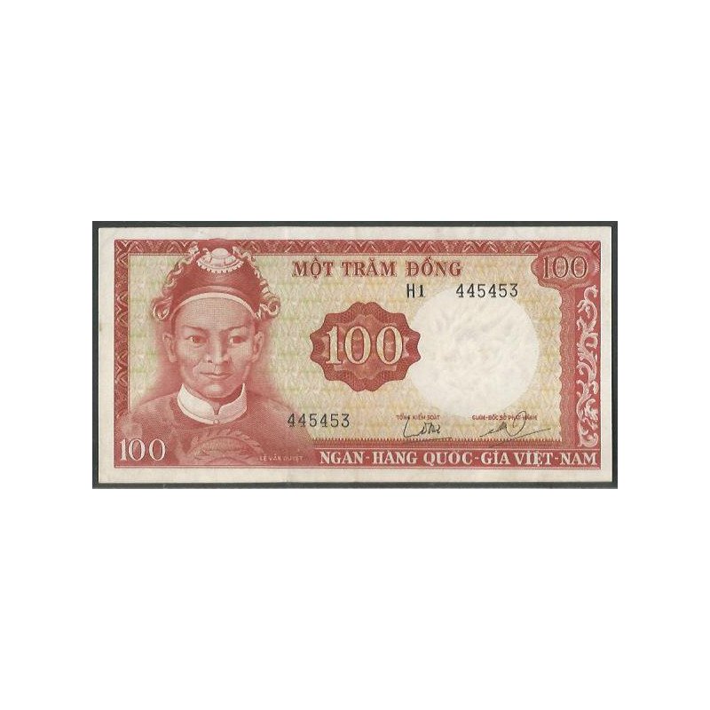 Vietnam Sur, 100 Dong  ND1966 P19a