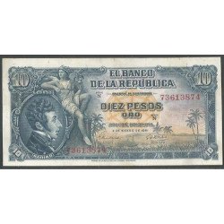 Billete de 10 Pesos 2 ene...