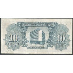 Billete de 10 Pesos 2 ene 1961 BGW176