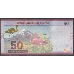 Bolivia, 50 Bolivianos ND2018 Serie A P250-2