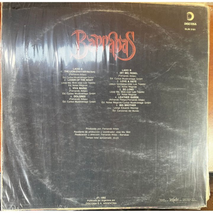 Barrabas - Bestial reverso