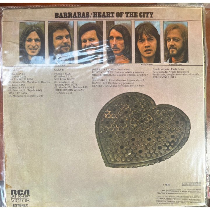 Barrabas - Heart Of The City reverso