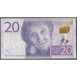 Suecia, 20 Kronor ND2015 P69a