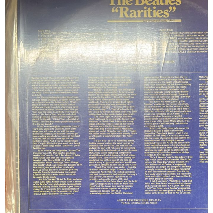 The Beatles - '' Rarities'' reverso