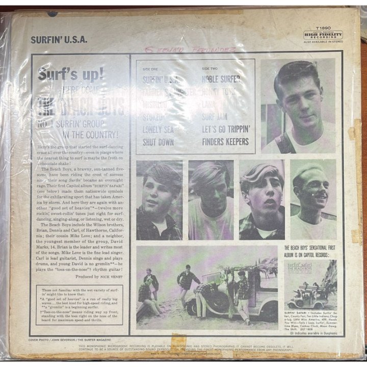 The Beach Boys - Surfin' USA reverso