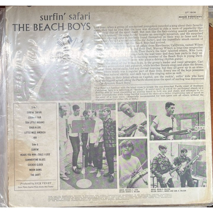 The Beach Boys - Surfin' Safari reverso